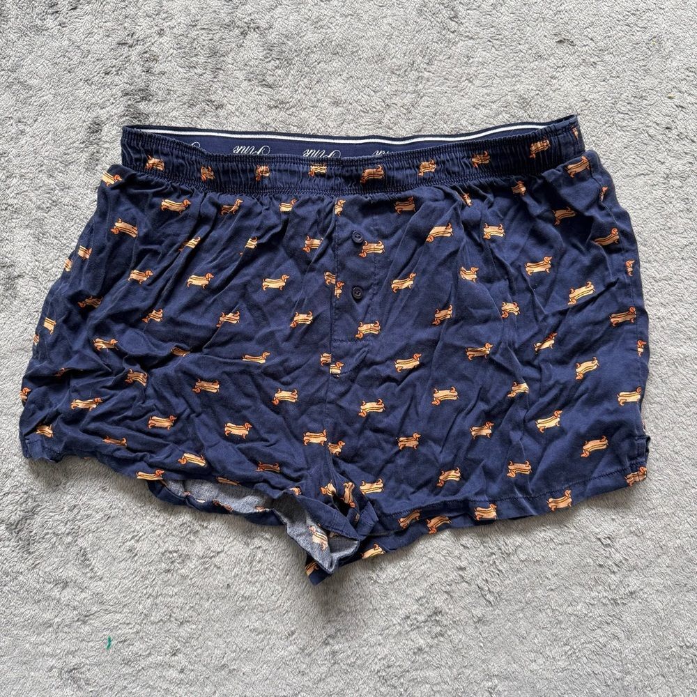 Victoria Secret PINK Tencel Boxy Pajama Short All Over Dachshund Print Sleep